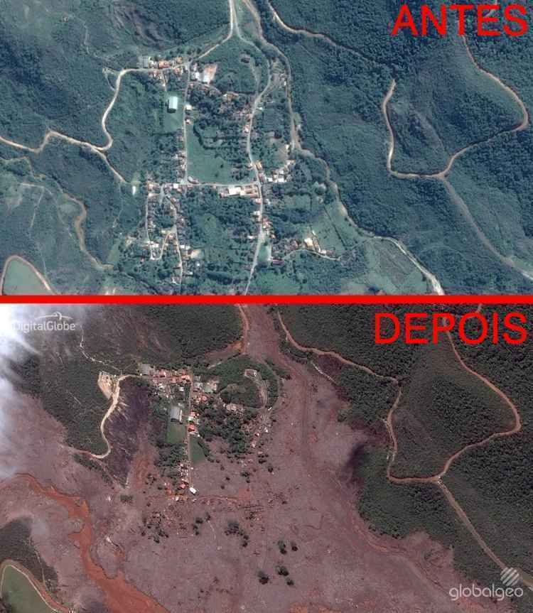 Imagens De Antes E Depois Do Rompimento Das Barragens Em Mariana ...