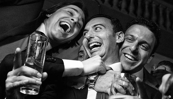Rafael Cao, Marcelo Abdo  e Paulo Henrique Freitas se divertem relembrando bons momentos(foto: Vinicius Matos/Divulgao, Arquivo Pessoal)