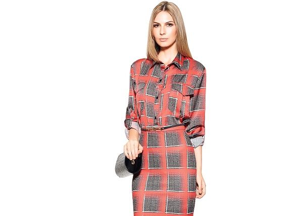 Camisa Divina Pele - R$ 399,98; saia midi Divina Pele - R$ 339,96. Informações (31) 3371-3637(foto: Divulgação) Camisa Divina Pele - R$ 399,98; saia midi Divina Pele - R$ 339,96. Informações (31) 3371-3637(foto: Divulgação)