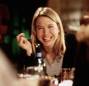 Cena do filme O Dirio de Bridget Jones (2001), estrelado por Rene Zellweger, conhecida por ter um rosto mais arredondado(foto: Universal Pictures/Divulgao)