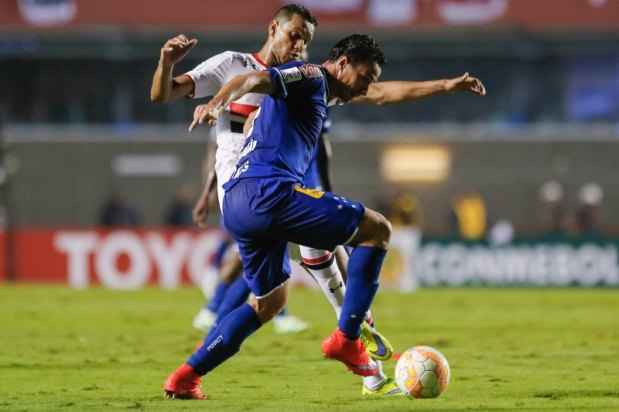 Já o Cruzeiro teria 22,1% de chance de passar pelo São Paulo e se classificar para as quartas de final da Libertadores(foto: Marcelo Zambrana/ Lightpress/Reprodução) Já o Cruzeiro teria 22,1% de chance de passar pelo São Paulo e se classificar para as quartas de final da Libertadores(foto: Marcelo Zambrana/ Lightpress/Reprodução)