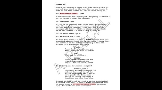O script da Sony Pictures vazado no site Wikileaks traz como abertura do filme Uncharted a cidade mineira de Ouro Preto(foto: Wikileaks/Reprodução) O script da Sony Pictures vazado no site Wikileaks traz como abertura do filme Uncharted a cidade mineira de Ouro Preto(foto: Wikileaks/Reprodução)