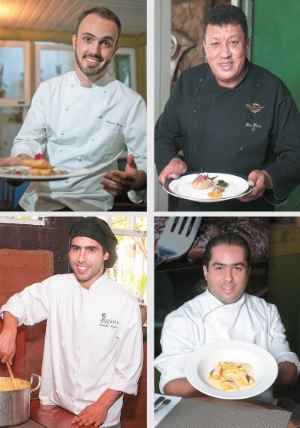 Intercâmbio de sabores e de conhecimento: chefs Leonardo Paixão, Ivo Faria, Rodolfo Mayer e Frederico Trindade foram os escolhidos para levar ingredientes mineiros ao festival em Mougins(foto: Fotos: Geraldo Goulart e Eugênio Gurgel/Encontro) Intercâmbio de sabores e de conhecimento: chefs Leonardo Paixão, Ivo Faria, Rodolfo Mayer e Frederico Trindade foram os escolhidos para levar ingredientes mineiros ao festival em Mougins(foto: Fotos: Geraldo Goulart e Eugênio Gurgel/Encontro)
