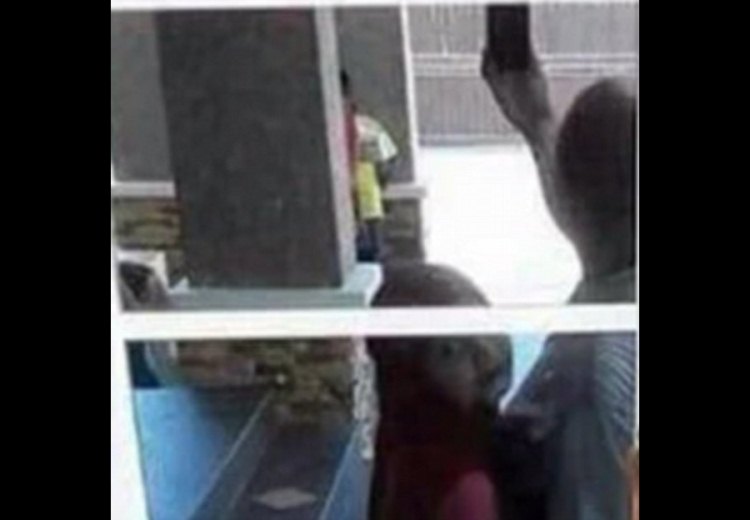 Ampliando o reflexo da jovem oriental na janela, é possível ver nitidamente que o suposto rosto que não deveria estar lá(foto: Twitter/itsthemans/Reprodução) Ampliando o reflexo da jovem oriental na janela, é possível ver nitidamente que o suposto rosto que não deveria estar lá(foto: Twitter/itsthemans/Reprodução)