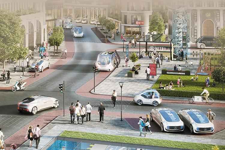 Futuro: em uma área específica da cidade, os usuários poderão usar seus smartphones para solicitar um carro dos serviços de mobilidade compartilhada ou um táxi-robô. O veículo irá então, de forma autônoma, ao encontro do cliente para levá-lo ao destino predeterminado(foto: Divulgação) Futuro: em uma área específica da cidade, os usuários poderão usar seus smartphones para solicitar um carro dos serviços de mobilidade compartilhada ou um táxi-robô. O veículo irá então, de forma autônoma, ao encontro do cliente para levá-lo ao destino predeterminado(foto: Divulgação)