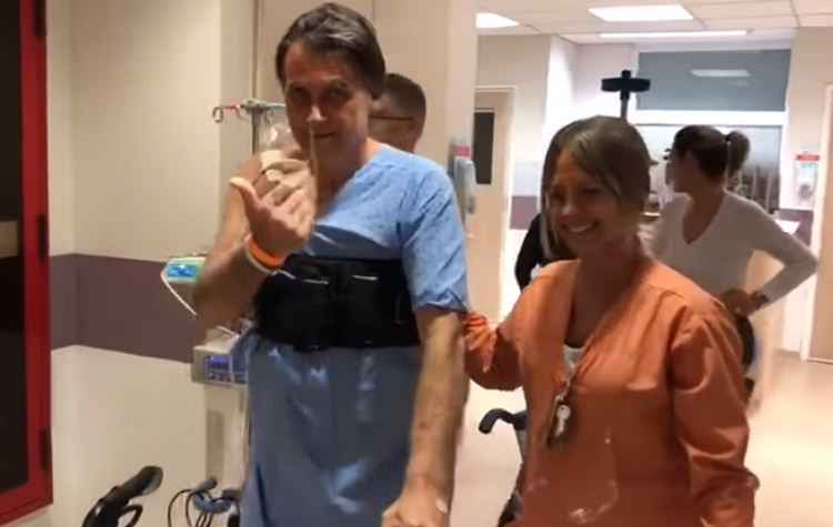 Bolsonaro espera sair do hospital em uma semana